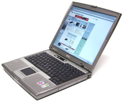Laptop Dell Latitude D610 - Ordinateur portable 14,1" - Intel 2 Ghz - 80 Go - 2 Go de RAM - DVD - WIFI  - Windows XP Profesionnel - Couleur Grise. – Image 2