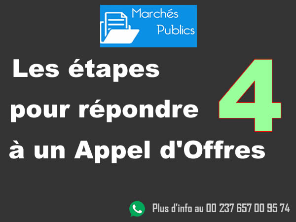 les étapes pour répondre à un appel d'offres