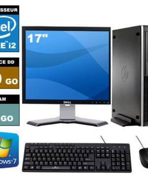 Ordinateurs Desktop HP core duo 2.0x2 80 Go DD 1Go RAM écran 17"