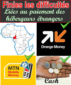 paiement hébergement par Orange MTN money