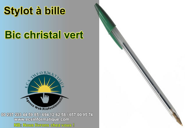 BIC Cristal vert - ECS INFORMATIQUE