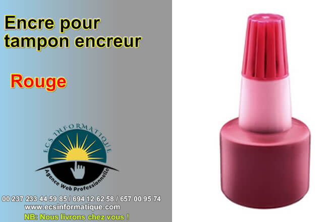 ENCRE TAMPON ENCREUR ROUGE