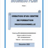 Business plan centre de formation