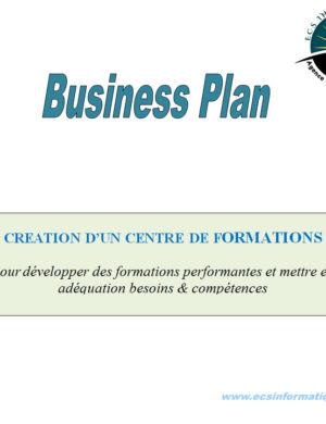 business plan centre de formation