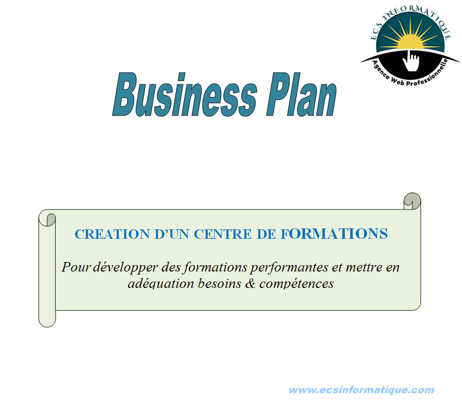 Exemple De Business Plan De Creation D Un Centre De Formation