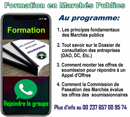 programme formation en marchés publics