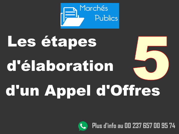 étapes d'élaboration d'un Appel d'Offres