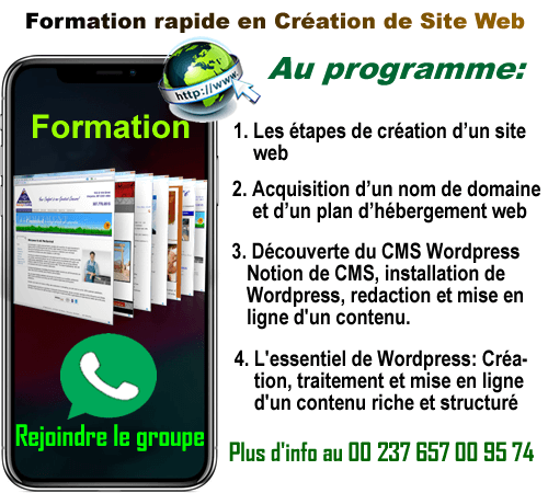 Formation en création des sites web