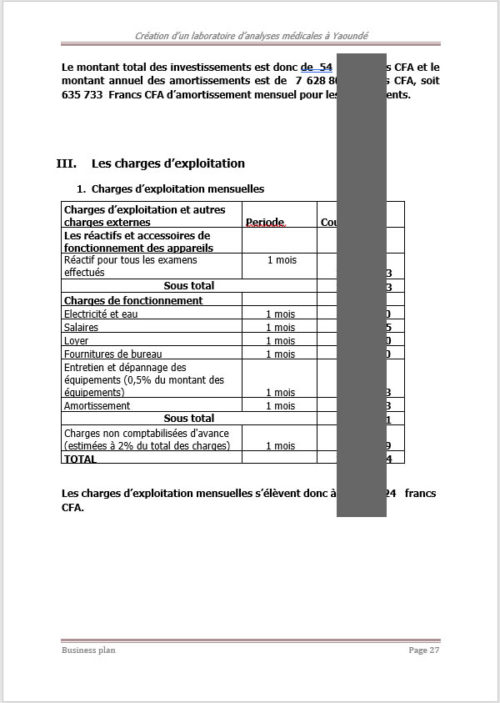 Business plan de création d'un laboratoire d'analyse médicale – Image 4