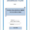 Business plan de reservation en ligne