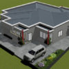 Plan de maison 7 chambres, 1 salon, 1 salle à manger, 1 cuisine et 4 douches – Image 5