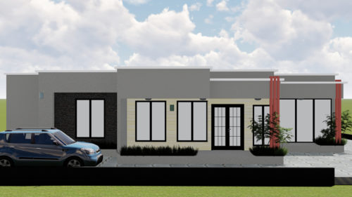 Plan de maison 7 chambres, 1 salon, 1 salle à manger, 1 cuisine et 4 douches – Image 6