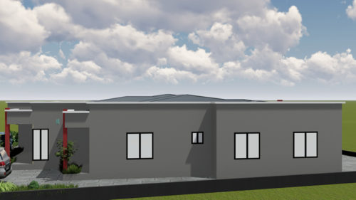 Plan de maison 7 chambres, 1 salon, 1 salle à manger, 1 cuisine et 4 douches – Image 9