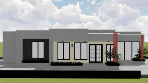 Plan de maison 7 chambres, 1 salon, 1 salle à manger, 1 cuisine et 4 douches – Image 10