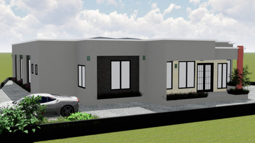 Plan de maison 7 chambres, 1 salon, 1 salle à manger, 1 cuisine et 4 douches – Image 11
