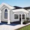 plan villa 4 chambres salon