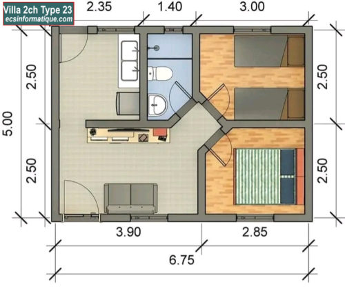 plan-de-maison-2-chambres-salon-meilleurs-mod-les-de-distribution-2d