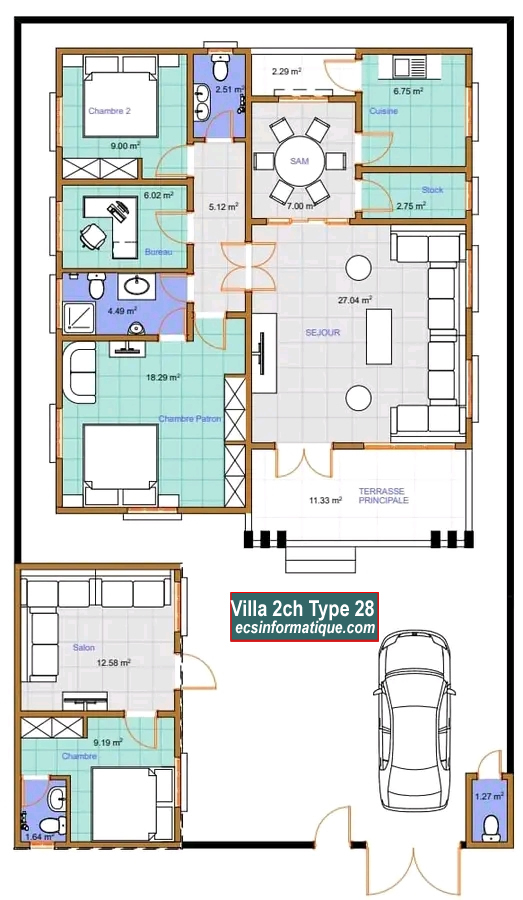 Villa T3 Type 28