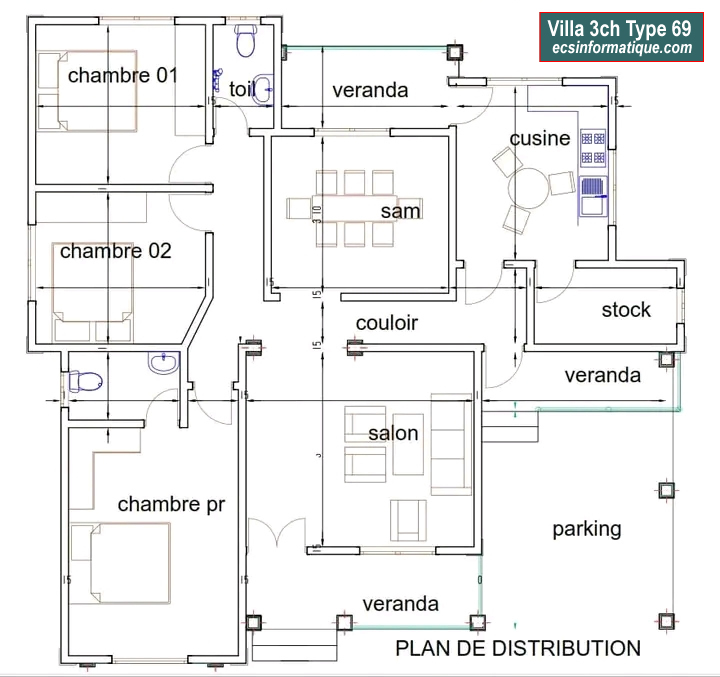 Villa T4 Type 29