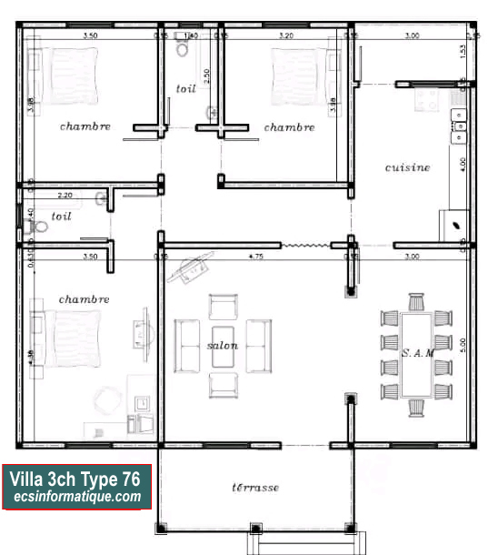 Villa T4 Type 36