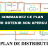 Plan de maison 3 chambres, avec une externe, 1 salon + salle à manger, 1 cuisine – Image 8