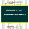 Plan de maison moderne 4 chambres salon avec dépendance arrière – Image 8