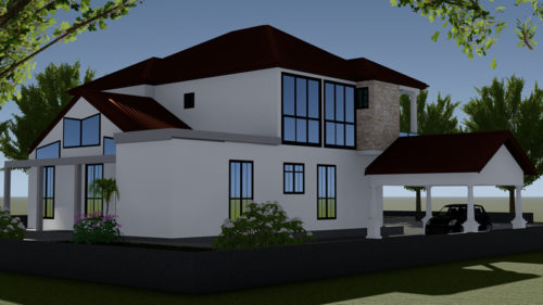 Plan de duplex avec appartement indépendant au rez de chaussée – Image 2