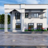 Plan de duplex simple et confortable 5 chambres un salon – Image 2