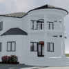 Plan de duplex confortable 4 chambres salons avec cuisine américaine – Image 2