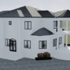 Plan de duplex confortable de 4 chambres salons