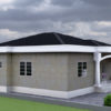 Plan de maison moderne de 4 chambres salon – Image 2