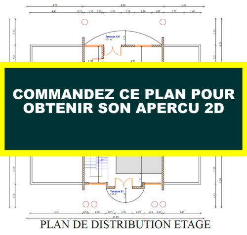 Plan de duplex très confortable 6 chambres un salon – Image 10