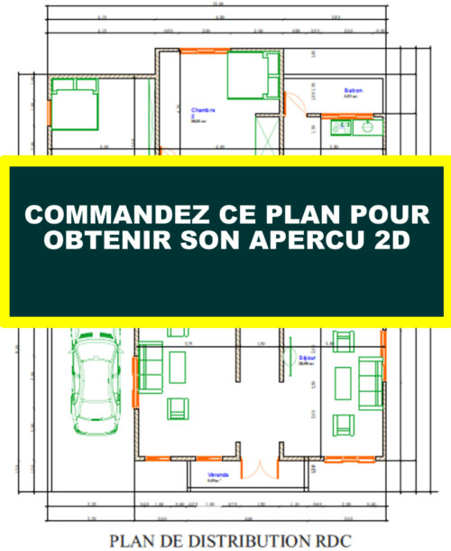 Plan de maison moderne type duplex de 5 chambres salons – Image 10
