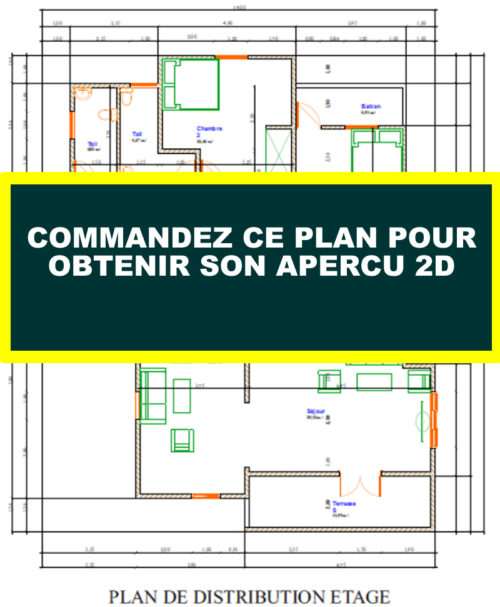 Plan de maison moderne type duplex de 5 chambres salons – Image 11
