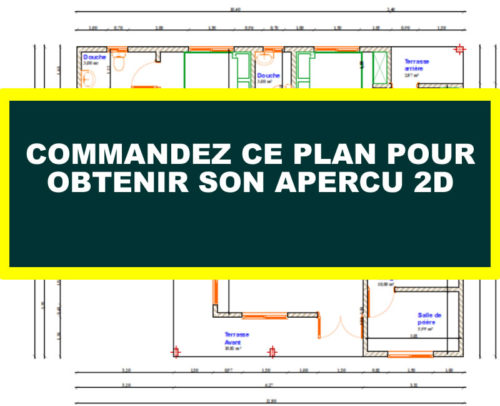 Plan de maison moderne 3 chambres salon avec bureau – Image 8