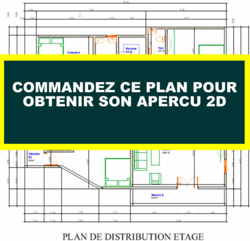 Plan de duplex avec appartement indépendant au rez de chaussée – Image 11