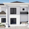 Plan de duplex très confortable 6 chambres un salon – Image 3