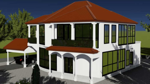 Plan de duplex avec appartement indépendant au rez de chaussée – Image 3