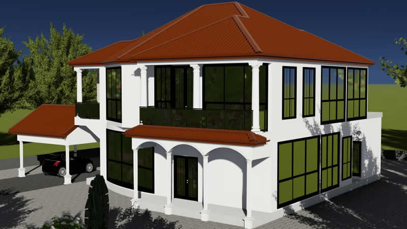 plan de duplex avec appartement