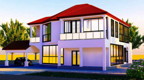 Plan de duplex avec appartement indépendant au rez de chaussée – Image 5