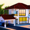 Plan de duplex avec appartement indépendant au rez de chaussée – Image 6