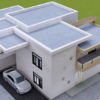 Plan de maison moderne type duplex de 5 chambres salons – Image 4