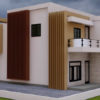 Plan de maison moderne type duplex de 5 chambres salons – Image 8
