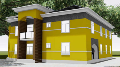 Plan de maison R+1 avec 2 appartements à l'étage – Image 2