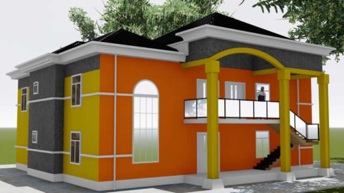 Plan de maison R+1 avec 2 appartements à l'étage – Image 3