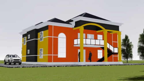 Plan de maison R+1 avec 2 appartements à l'étage – Image 5
