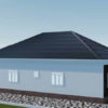 Plan de maison moderne 3 chambres avec bureau – Image 5