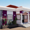 Plan de maison moderne 3 chambres simple et jolie – Image 2