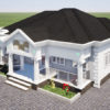Plan de maison moderne en Afrique