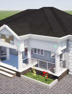 Plan de maison moderne en Afrique